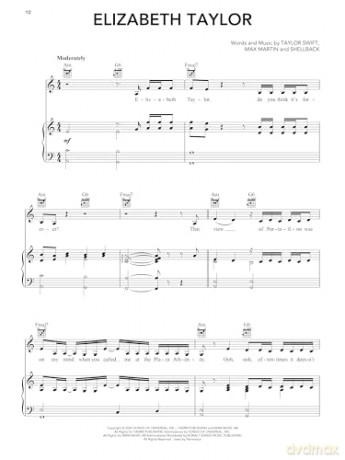Taylor Swift - The Life of a Showgirl. Piano, Vocal And Guitar. - Taylor Swift [KSIĄŻKA]