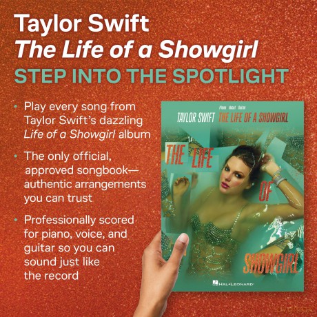 Taylor Swift - The Life of a Showgirl. Piano, Vocal And Guitar. - Taylor Swift [KSIĄŻKA]