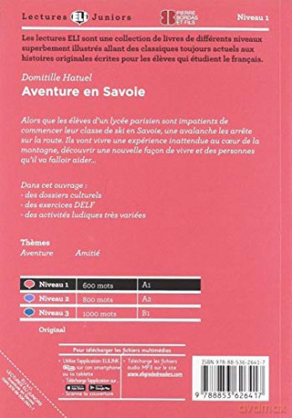 Teen ELI Readers - French: Aventure en Savoie + downloadable audio - Domitille Hatuel [KSIĄŻKA]