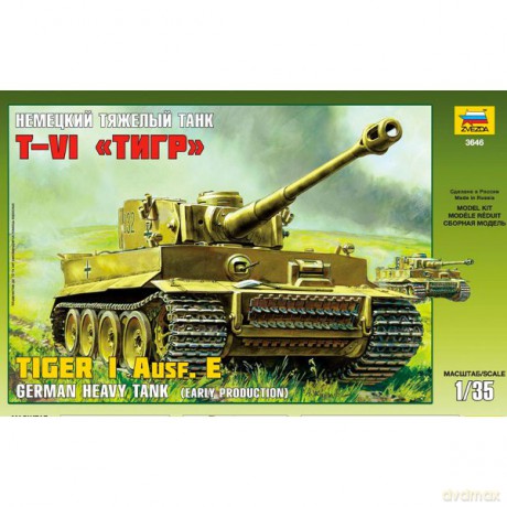 ZVEZDA Tiger I AusfE German Heavy Tank [ZABAWKA]