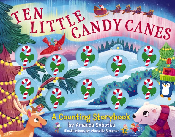 Ten Little Candy Canes: A Counting Storybook - Amanda Sobotka [KSIĄŻKA]