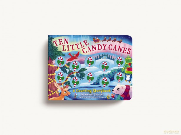 Ten Little Candy Canes: A Counting Storybook - Amanda Sobotka [KSIĄŻKA]