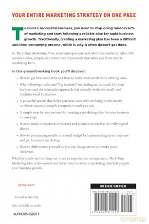 The 1-Page Marketing Plan: Get New Customers, Make More Money, And Stand out From The Crowd - Allan Dib [KSIĄŻKA]