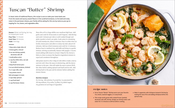 The 30-Day Mediterranean Meal Plan and Cookbook: A Beginner's Guide to the World's Best Diet for Long-Term Health and Longevity - Alexandria Zozos [KSIĄŻKA]