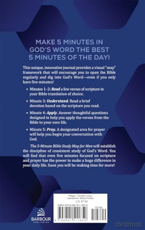 The 5-Minute Bible Study Map for Men: A Creative Journal (Faith Maps) - Compiled by Barbour Staff [KSIĄŻKA]