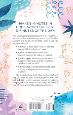 The 5-Minute Bible Study Map for Teen Girls (Faith Maps) - Compiled by Barbour Staff [KSIĄŻKA]