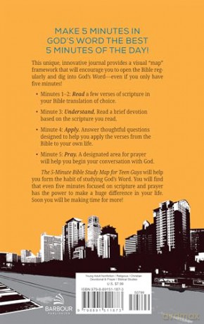 The 5-Minute Bible Study Map for Teen Guys: A Creative Journal (Faith Maps) - Compiled by Barbour Staff [KSIĄŻKA]