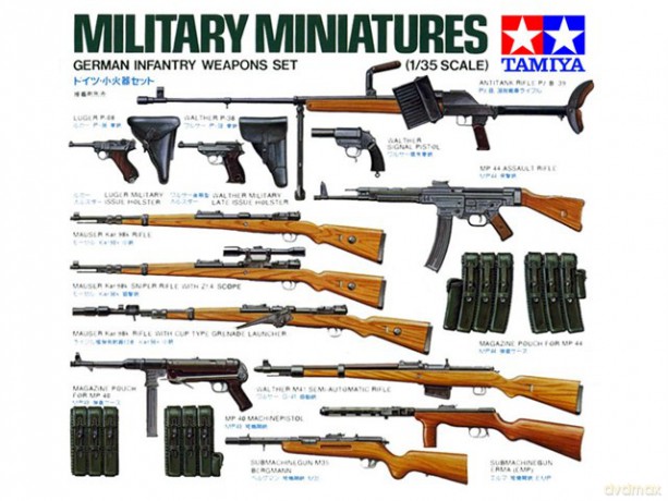 TAMIYA German Infantry Weapons Set [ZABAWKA]
