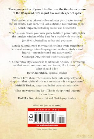 The 5-Minute Gita: Timeless Wisdom for Everyday Life - Nitesh Gor [KSIĄŻKA]