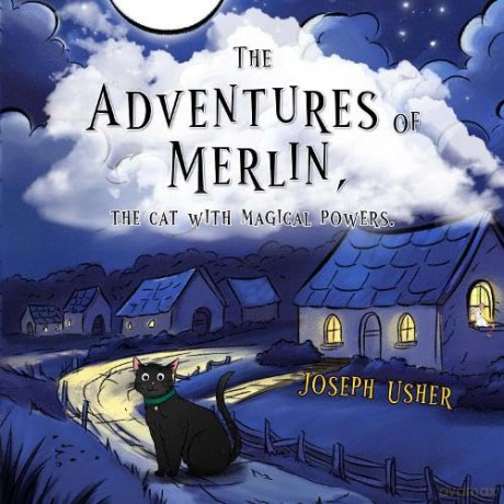 The adventures of Merlin, the cat with magical powers. - Joseph Usher [KSIĄŻKA]