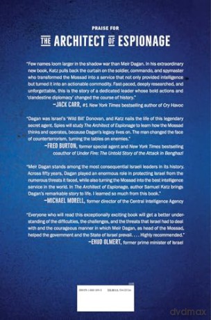 The Architect of Espionage: The Man Who Built Israel's Mossad into the World's Boldest Intelligence Force - Samuel M. Katz [KSIĄŻKA]