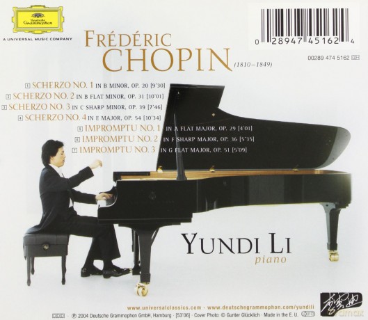 Yundi Li: Chopin:4 Scherzi,Impromptus 1-3 [CD]