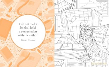 The Book Lover's Colouring Book: Over 45 Book-Themed Artworks - Max Marin [KSIĄŻKA]