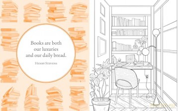 The Book Lover's Colouring Book: Over 45 Book-Themed Artworks - Max Marin [KSIĄŻKA]