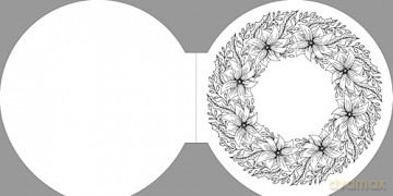 The Christmas Wreaths Colouring Book: 45 Festive Artworks (Full Circle Colouring) - Tansy Willow [KSIĄŻKA]