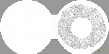 The Christmas Wreaths Colouring Book: 45 Festive Artworks (Full Circle Colouring) - Tansy Willow [KSIĄŻKA]