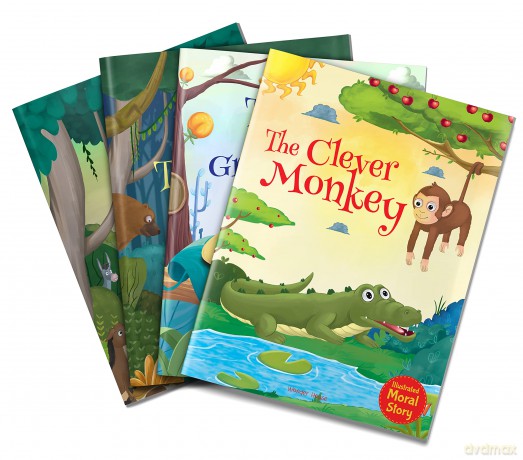 The Clever Monkey - Illustrated Moral Story for Children [KSIĄŻKA]