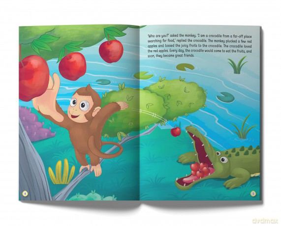 The Clever Monkey - Illustrated Moral Story for Children [KSIĄŻKA]