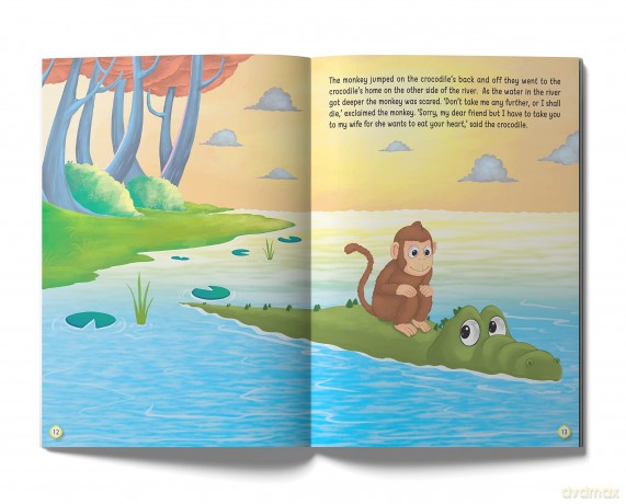 The Clever Monkey - Illustrated Moral Story for Children [KSIĄŻKA]