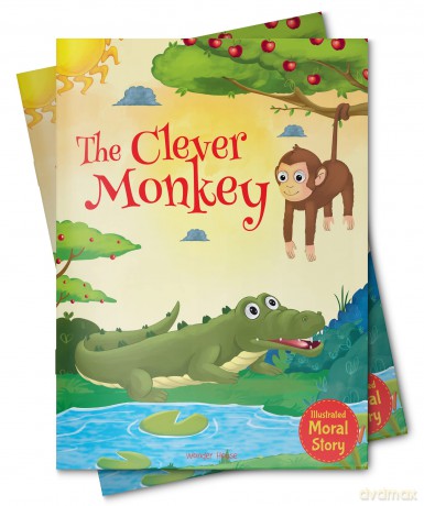 The Clever Monkey - Illustrated Moral Story for Children [KSIĄŻKA]
