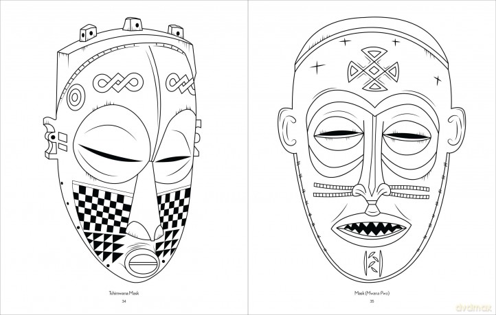 The Coloring Book of African Art Through the Ages - Ernestine White-Mifetu [KSIĄŻKA]