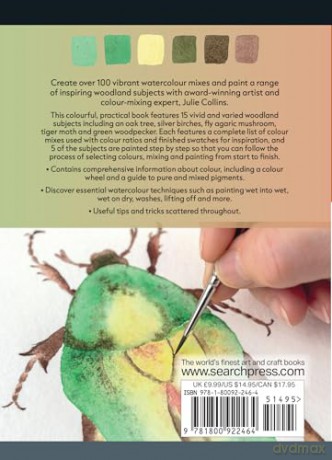 The Colour Mixing Guide: Watercolour Woodland - Julie Collins [KSIĄŻKA]