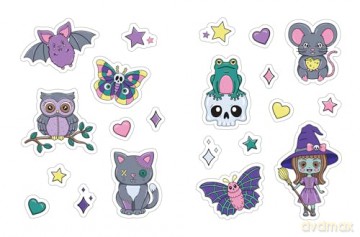 The Creepy Cute Love Sticker Book: 500+ Stickers to Scare and Share (Creepy Cute Gift Series) - Gaynor Carradice [KSIĄŻKA]