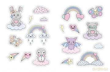 The Creepy Cute Love Sticker Book: 500+ Stickers to Scare and Share (Creepy Cute Gift Series) - Gaynor Carradice [KSIĄŻKA]