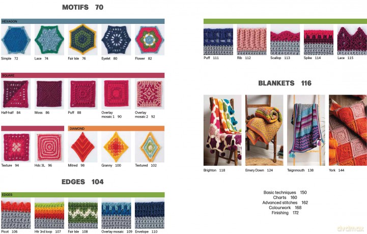 The Crochet Stitch Companion for Blankets and Afghans: 60 stitches, motifs and edges to create your perfect project - Anna Nikipirowicz [KSIĄŻKA]