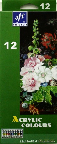 TITANUM Farby Akrylowe 12 kolorów [ZABAWKA]
