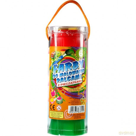 TITANUM Farby Do Mal Palcami Tuba 6 Kolorów [ZABAWKA]