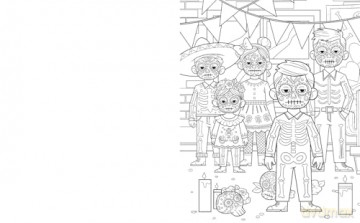 The Day of the Dead Colouring Book - Diego Vaisberg [KSIĄŻKA]