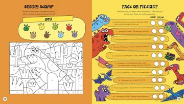 The Dinosaur Activity Book: Mazes, Dot to Dot, Drawing, Puzzles, and More! - Emily Stead [KSIĄŻKA]