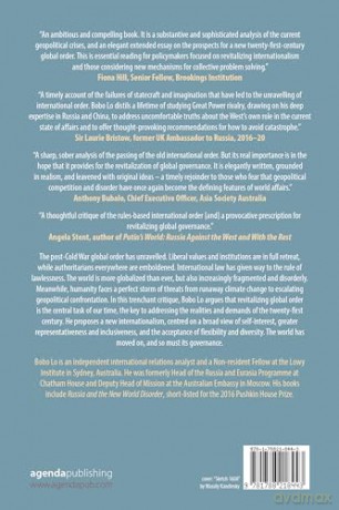 The Disorderly Society: Rethinking Global Governance in an Age of Anarchy - Dr. Bobo Lo [KSIĄŻKA]
