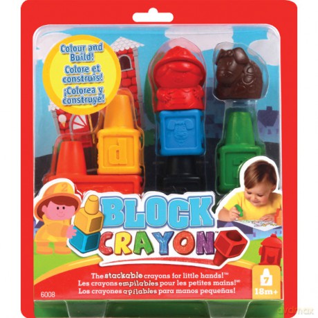 WOOKY BC zestawaw 7 Klockowych Kredek [ZABAWKA]