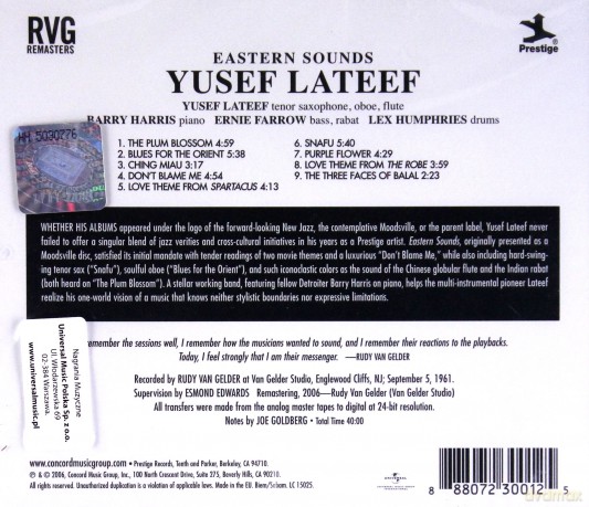 Yusef Lateef: Eastern Sounds (RVG) [CD]