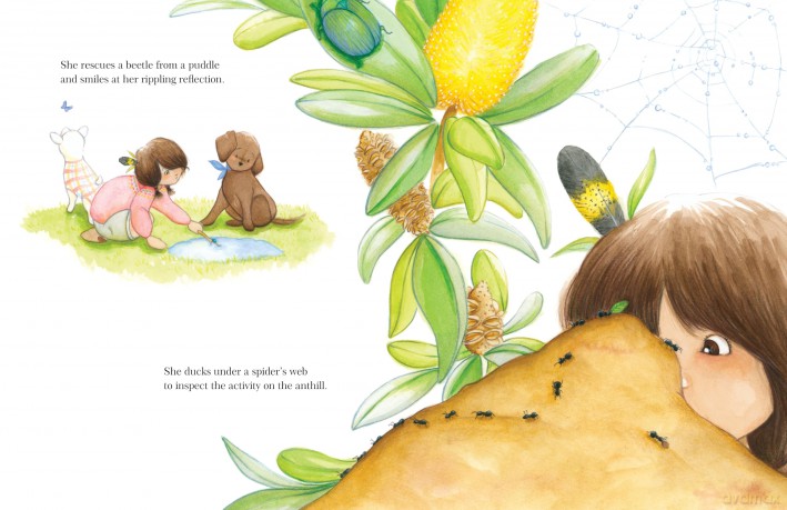 The Girl with the Feather in her Hair: a lyrical and reflective story about exploring the beauty of the natural world and noticing life's simple treasures - Eleanor Pearson [KSIĄŻKA]