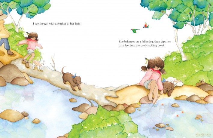 The Girl with the Feather in her Hair: a lyrical and reflective story about exploring the beauty of the natural world and noticing life's simple treasures - Eleanor Pearson [KSIĄŻKA]