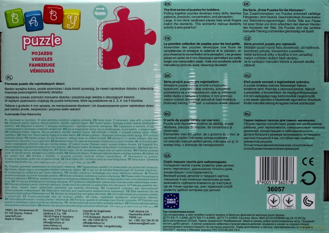 TREFL Baby Classic, Pojazdy [PUZZLE]