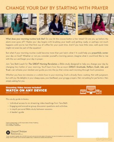 The GREAT Morning Revolution Bible Study Guide plus Streaming Video: Discover a Rhythm of Prayer to Begin Each Day - Tara Beth Leach [KSIĄŻKA]