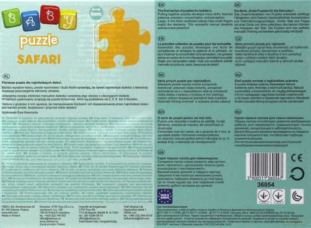 TREFL Baby Classic, Safari [PUZZLE]