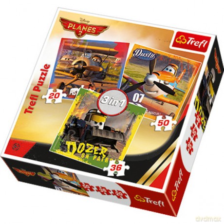 TREFL 3w1 Samoloty 2 [PUZZLE]