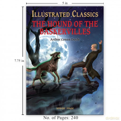 The Hound of the Baskervilles: Illustrated Abridged Children Classics English Novel With Review Questions (Illustrated Classics) - Arthur Conal Doyle [KSIĄŻKA]