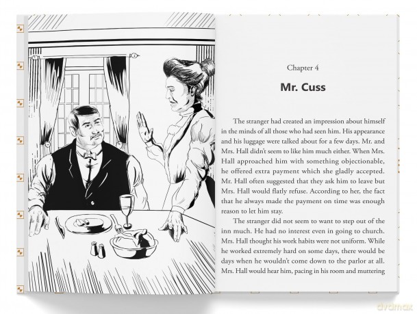 The Invisible Man: Illustrated Abridged Children Classics English Novel With Review Questions (Illustrated Classics) - H. G. Wells [KSIĄŻKA]