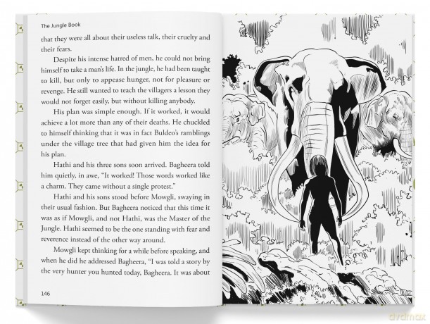 The Jungle Book: Illustrated Abridged Children Classics English Novel With Review Questions (Illustrated Classics) - Rudyard Kipling [KSIĄŻKA]