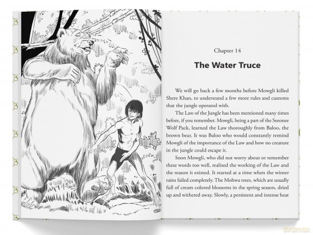The Jungle Book: Illustrated Abridged Children Classics English Novel With Review Questions (Illustrated Classics) - Rudyard Kipling [KSIĄŻKA]