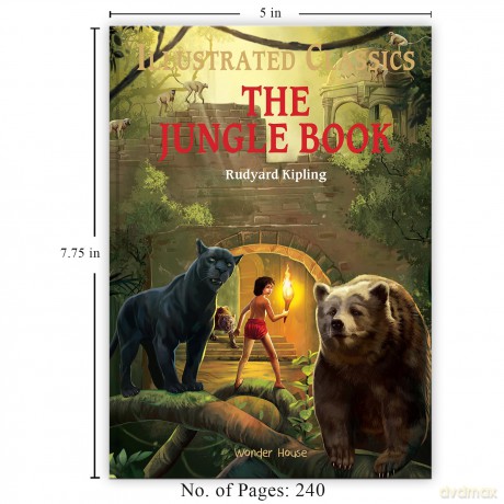 The Jungle Book: Illustrated Abridged Children Classics English Novel With Review Questions (Illustrated Classics) - Rudyard Kipling [KSIĄŻKA]