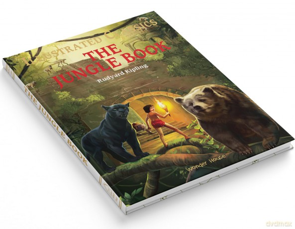 The Jungle Book: Illustrated Abridged Children Classics English Novel With Review Questions (Illustrated Classics) - Rudyard Kipling [KSIĄŻKA]