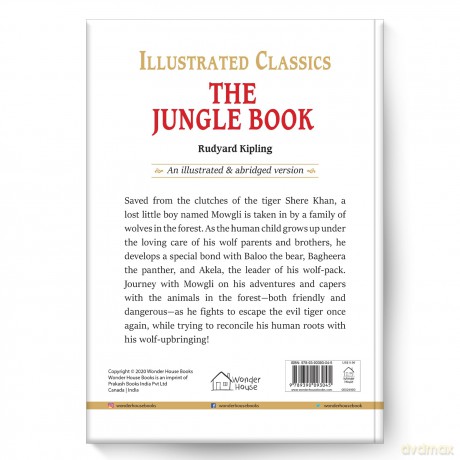 The Jungle Book: Illustrated Abridged Children Classics English Novel With Review Questions (Illustrated Classics) - Rudyard Kipling [KSIĄŻKA]