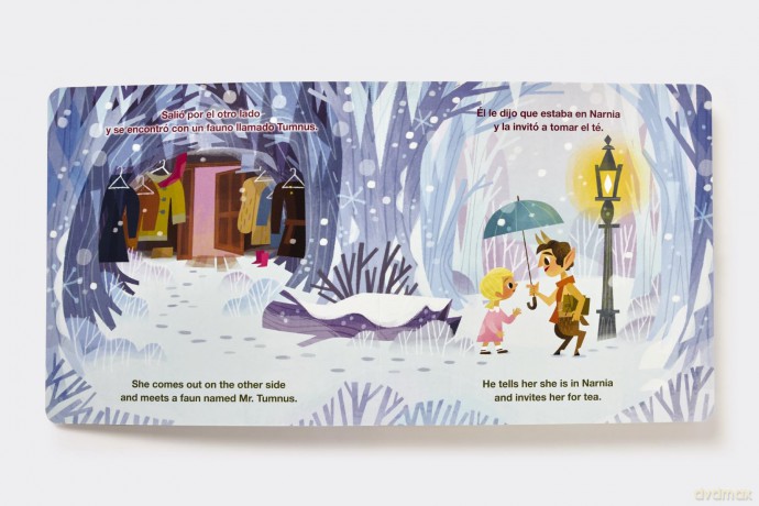 The Lion, the Witch, and the Wardrobe/ El león, la bruja y el ropero, Bilingual Board Book (Las Crónicas de Narnia) - C. S. Lewis [KSIĄŻKA]